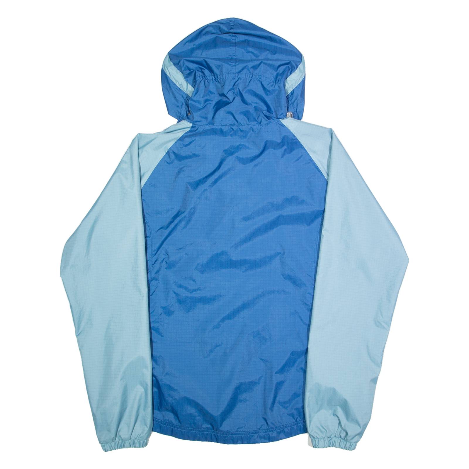 ADIDAS Womens Pullover Jacket Blue Hooded S