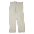 CARHARTT Mens Cotton Blend Beige Workwear Regular Straight Trousers W38 L34