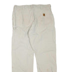 CARHARTT Mens Cotton Blend Beige Workwear Regular Straight Trousers W38 L34