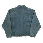 LEE Mens Blue Denim Jacket L Cotton Button Closure Classic Fit Vintage Style