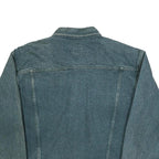 LEE Mens Blue Denim Jacket L Cotton Button Closure Classic Fit Vintage Style