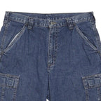 WRANGLER Mens Denim Blue Cargo Shorts M W33 Classic Cotton Blend Casual