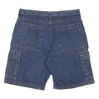 WRANGLER Mens Denim Blue Cargo Shorts M W33 Classic Cotton Blend Casual