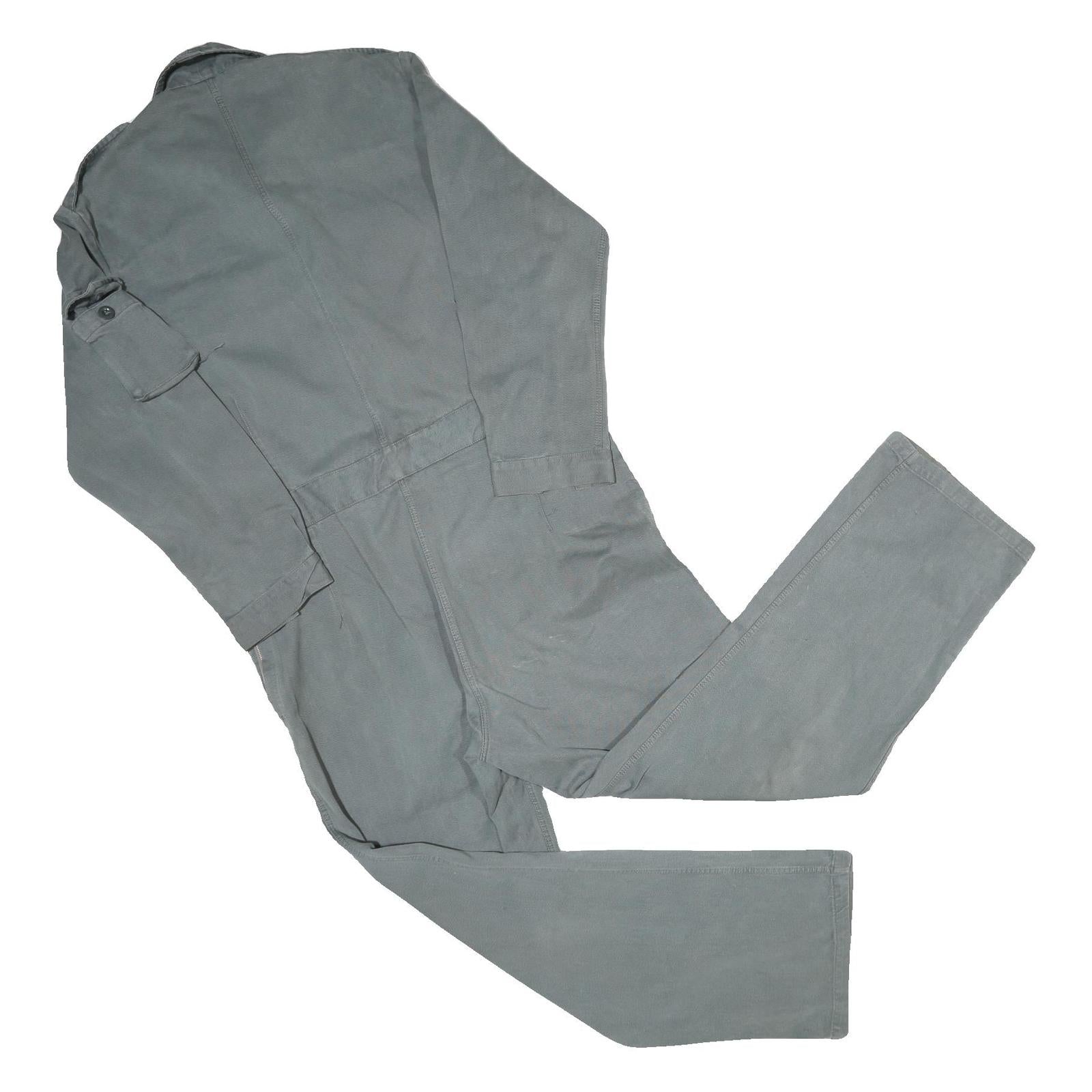 SPILAG Mens Grey Cotton Long Sleeve Regular Fit Dungarees L W38 L31 Workwear