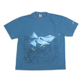 TUCAN TACO Mens Blue XL T-Shirt Short Sleeve Crew Neck Dolphin Graphic Print