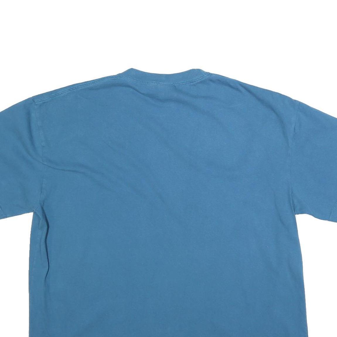 TUCAN TACO Mens Blue XL T-Shirt Short Sleeve Crew Neck Dolphin Graphic Print