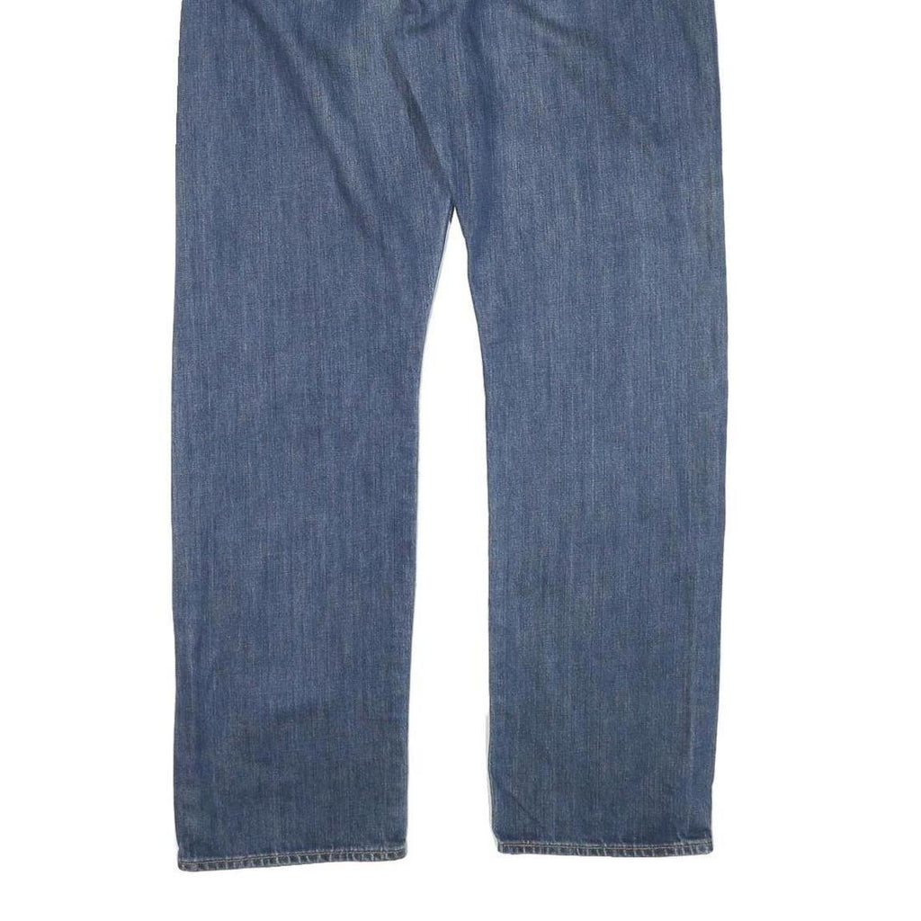 LEVI'S 501 Mens Jeans Blue Regular Straight Denim Medium W34 L30 Classic Button