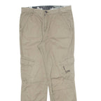 PACIFIC MOTION Cargo Womens Trousers Brown Regular Straight W34 L32