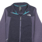 THE NORTH FACE Womens Blue & Purple Zip Jacket M Polyester Fleece Outdoor Active