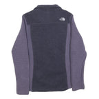 THE NORTH FACE Womens Blue & Purple Zip Jacket M Polyester Fleece Outdoor Active