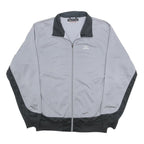 KAPPA Mens Grey & Black Sports Track Jacket L Polyester Zip Plain