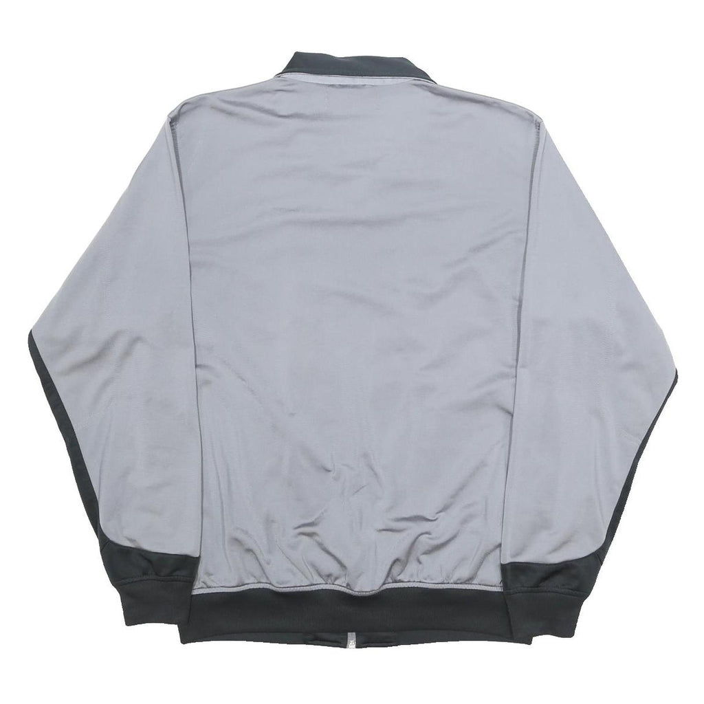 KAPPA Mens Grey & Black Sports Track Jacket L Polyester Zip Plain