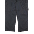 DICKIES Mens Relaxed Cotton Black Work Cargo Trousers W44 L32 Zip Closure