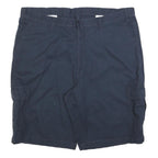 DICKIES Mens Shorts Blue Cargo Cotton Blend 2XL W44 Workwear Casual