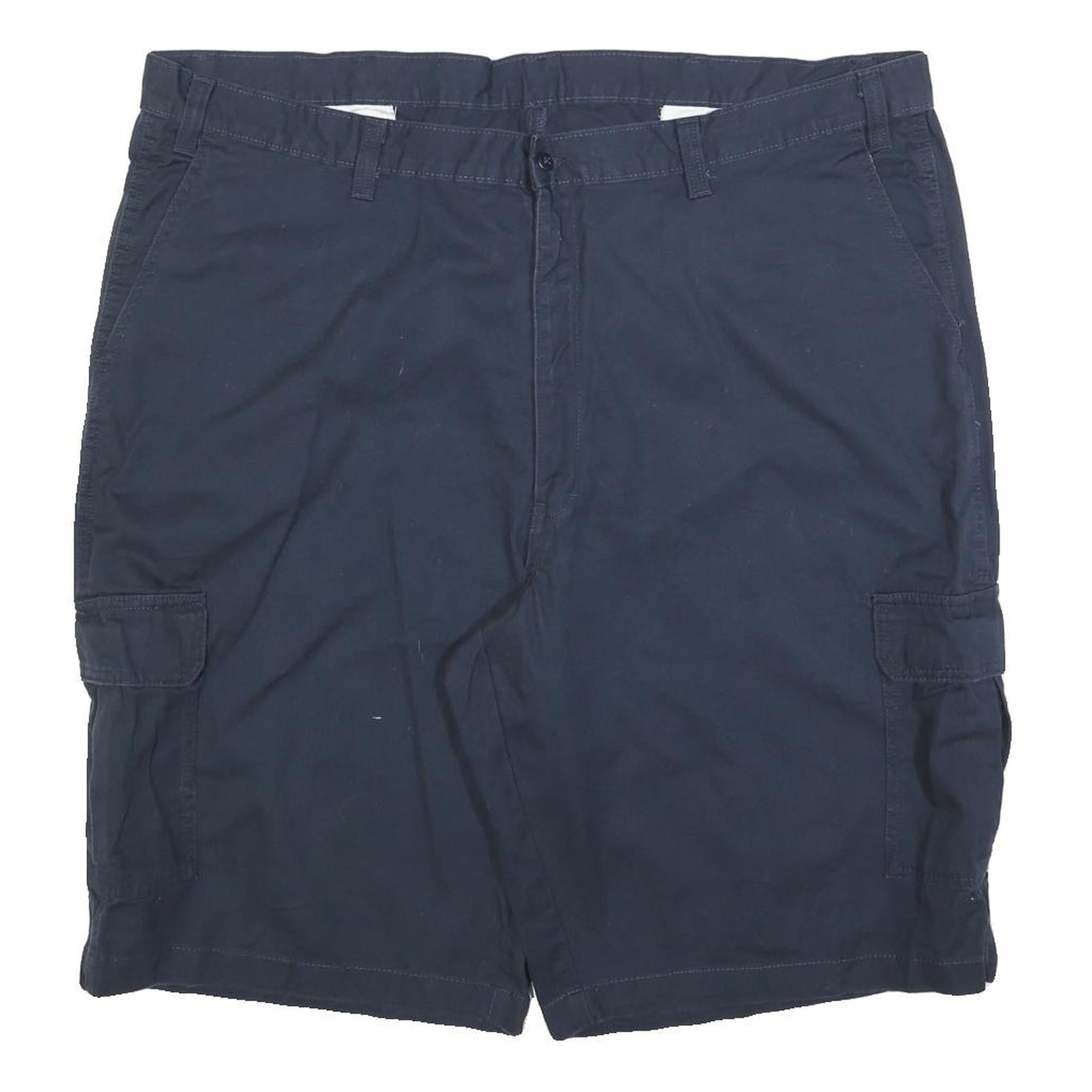DICKIES Mens Shorts Blue Cargo Cotton Blend 2XL W44 Workwear Casual
