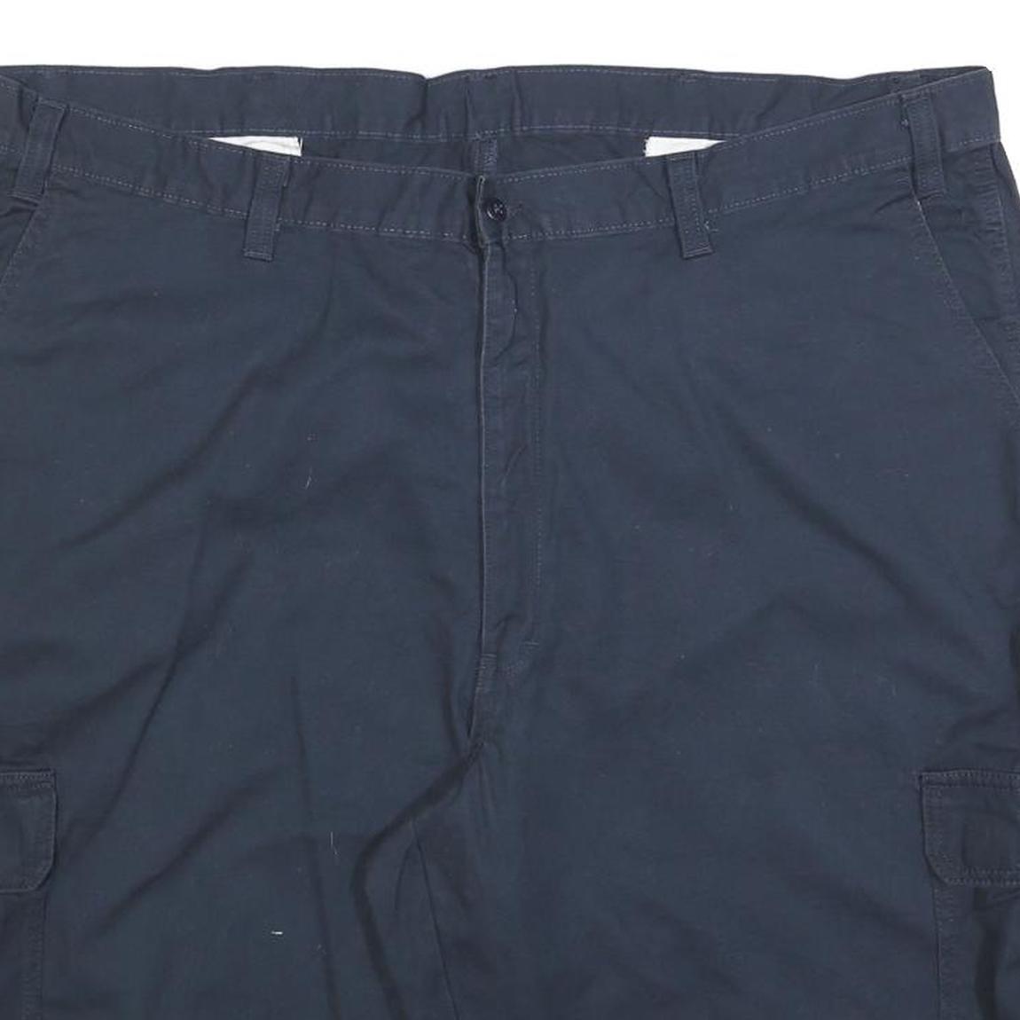 DICKIES Mens Shorts Blue Cargo Cotton Blend 2XL W44 Workwear Casual