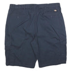 DICKIES Mens Shorts Blue Cargo Cotton Blend 2XL W44 Workwear Casual