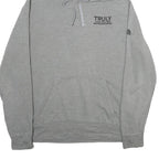 THE NORTH FACE Mens Grey Truly Hard Seltzer Pullover Hoodie L Casual Sweatshirt