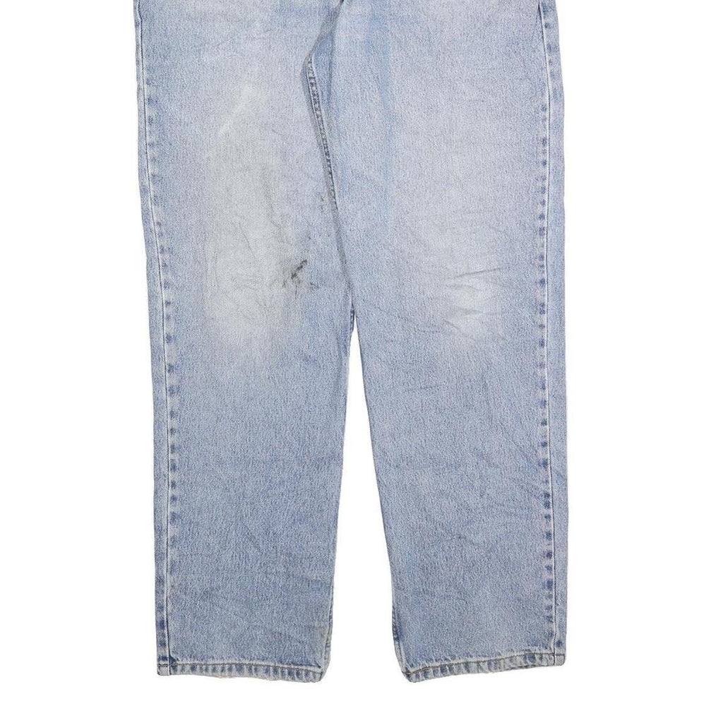 LEVI'S 594 Mens Regular Light Blue Denim Jeans W38 L32 Classic Zip Closure