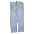 LEVI'S 594 Mens Regular Light Blue Denim Jeans W38 L32 Classic Zip Closure