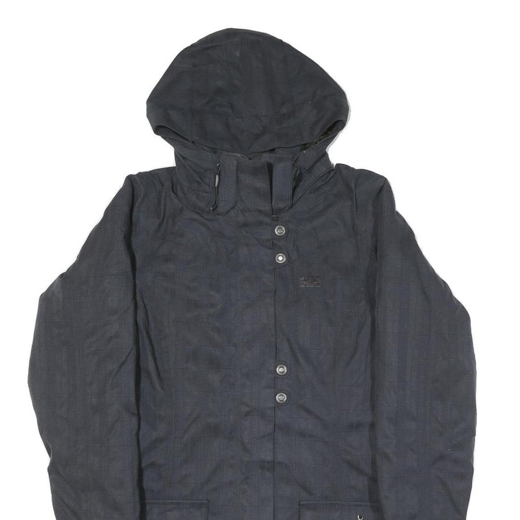 HELLY HANSEN Womens Black Jacket M Polyester Blend Hooded Zip Outdoor Waterproof