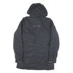 HELLY HANSEN Womens Black Jacket M Polyester Blend Hooded Zip Outdoor Waterproof