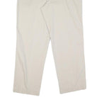 CHAPS Mens Cotton Blend Beige Regular Fit Straight Leg Trousers W32 L32 Casual
