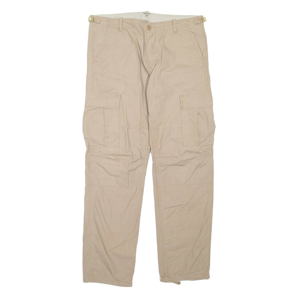 CARHARTT WIP Cargo Mens Trousers Beige Regular Straight W24 L32