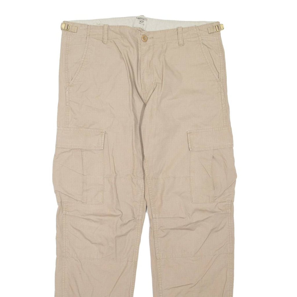 CARHARTT WIP Cargo Mens Trousers Beige Regular Straight W24 L32