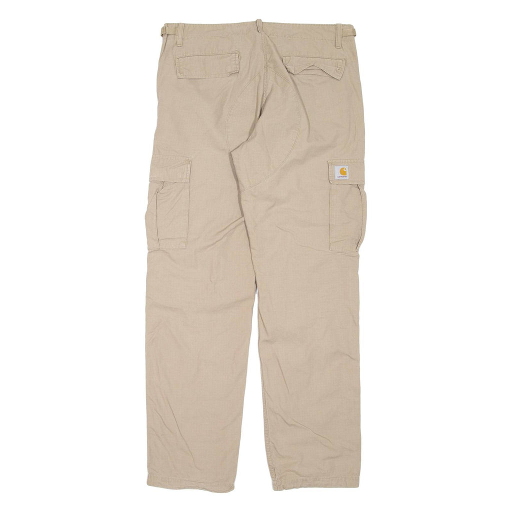 CARHARTT WIP Cargo Mens Trousers Beige Regular Straight W24 L32
