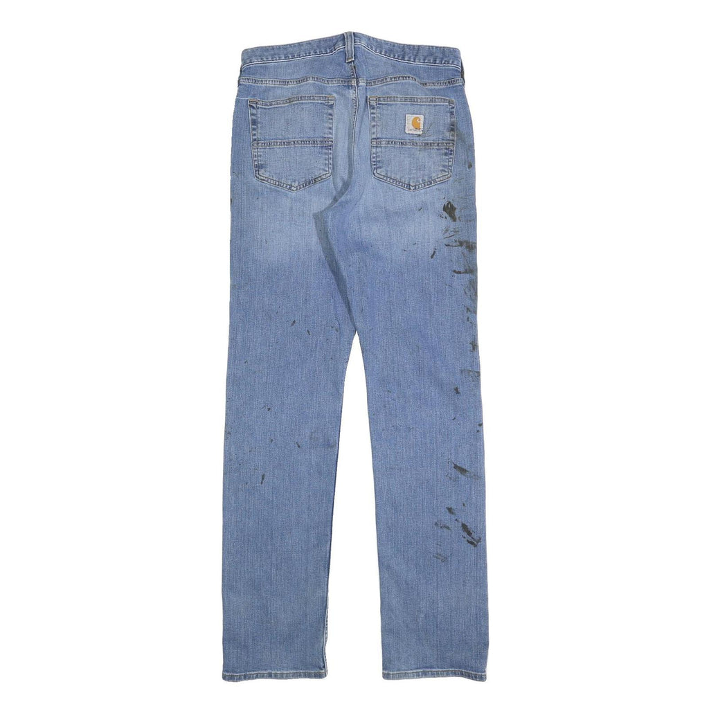 CARHARTT Mens Jeans Blue Relaxed Straight Denim Medium W31 L34 Workwear