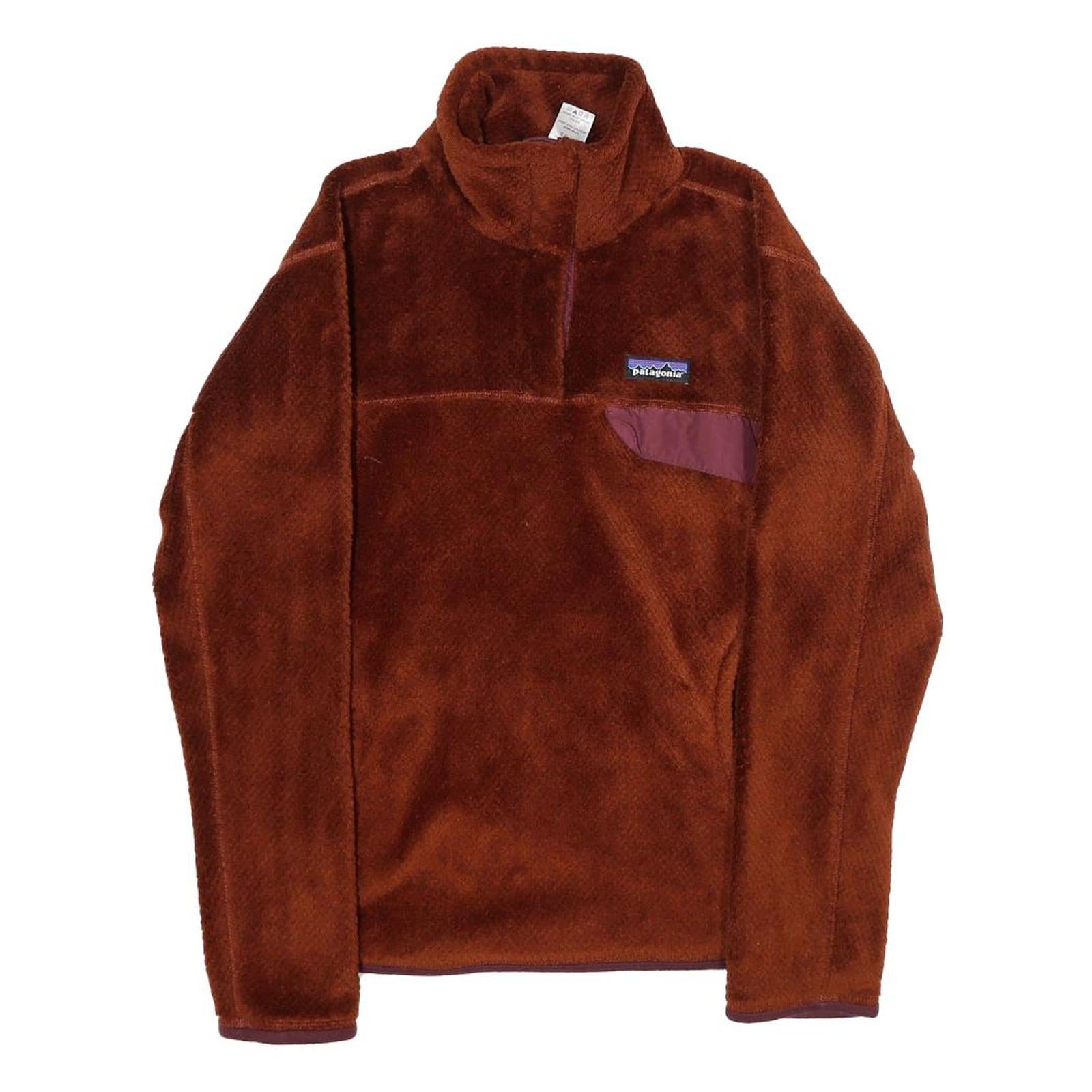 PATAGONIA Womens Brown Pullover Plain Crew Neck Basic Knit M Warm Comfortable