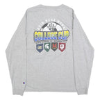 CHAMPION Mens Grey NCAA College Cup Long Sleeve Crew Neck T-Shirt M