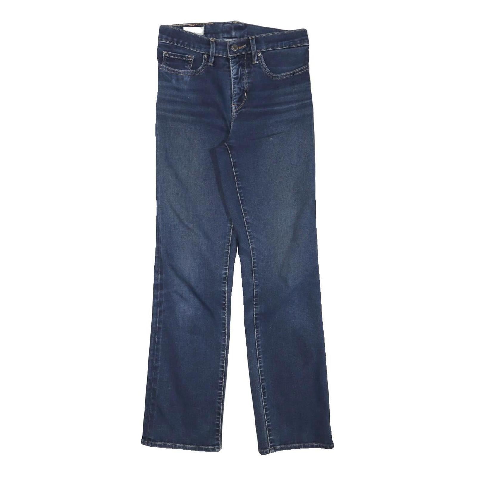 LEVI'S Womens Jeans Blue Regular Straight Denim Medium W26 L28 Classic Fit Zip