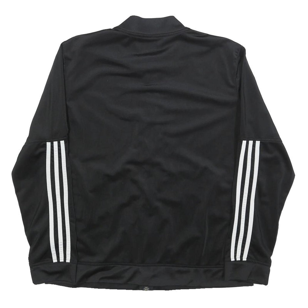 ADIDAS Womens Black Jacket XL Polyester Blend Plain Zip Track Style