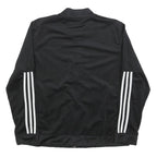 ADIDAS Womens Black Jacket XL Polyester Blend Plain Zip Track Style