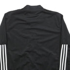 ADIDAS Womens Black Jacket XL Polyester Blend Plain Zip Track Style