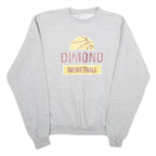 CHAMPION Mens Grey Dimond Basketball Crew Neck M Cotton Blend Sweatshirt