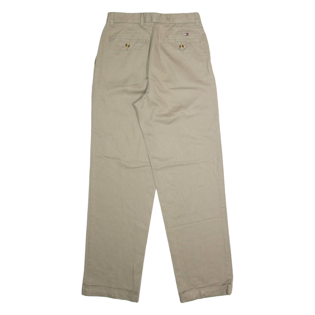 TOMMY HILFIGER Chino Mens Trousers Beige Regular Straight W26 L32