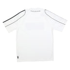 ADIDAS Mens White & Black Football T-Shirt M Short Sleeve Crew Neck Sportswear