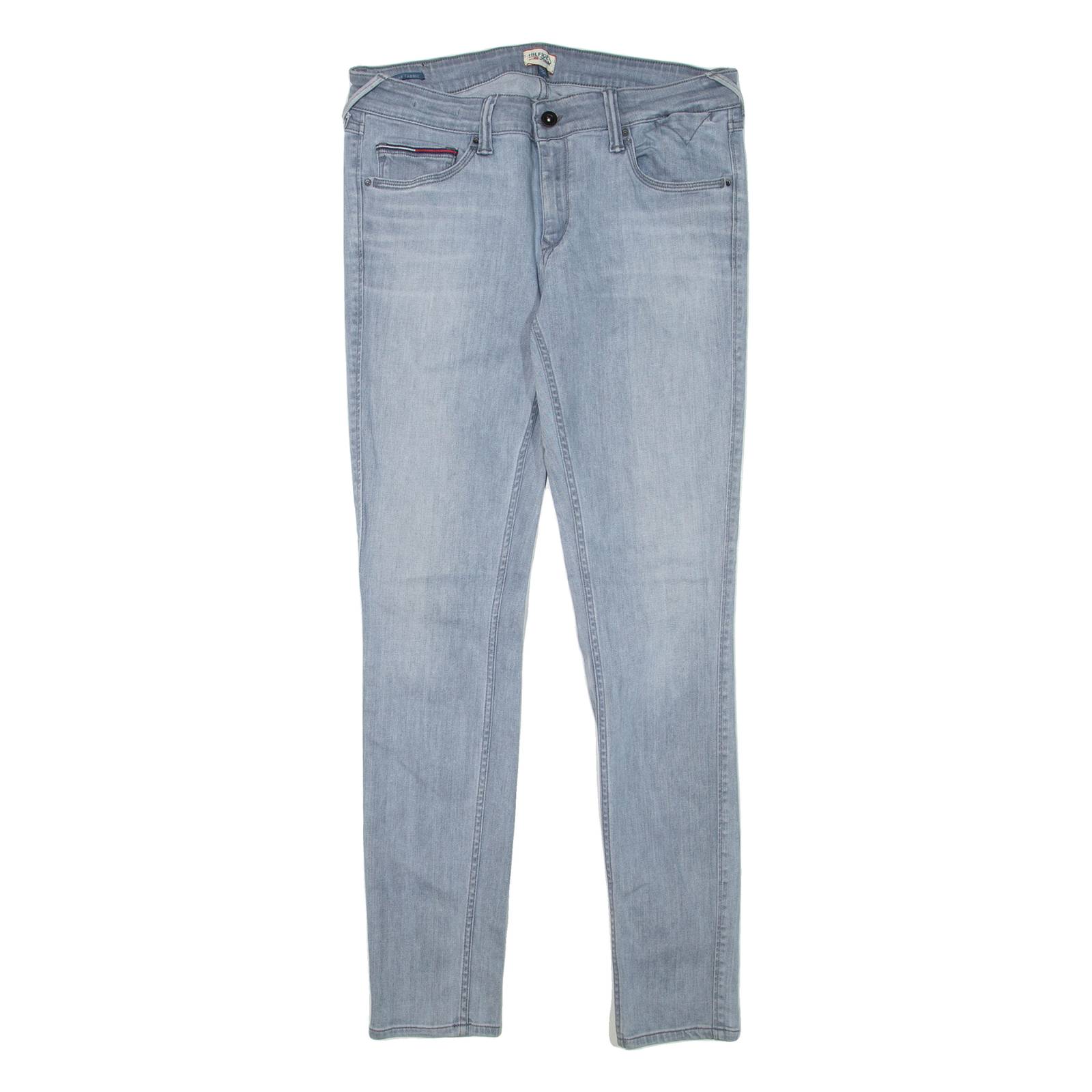 HILFIGER DENIM Womens Jeans Grey Regular Skinny W33 L32