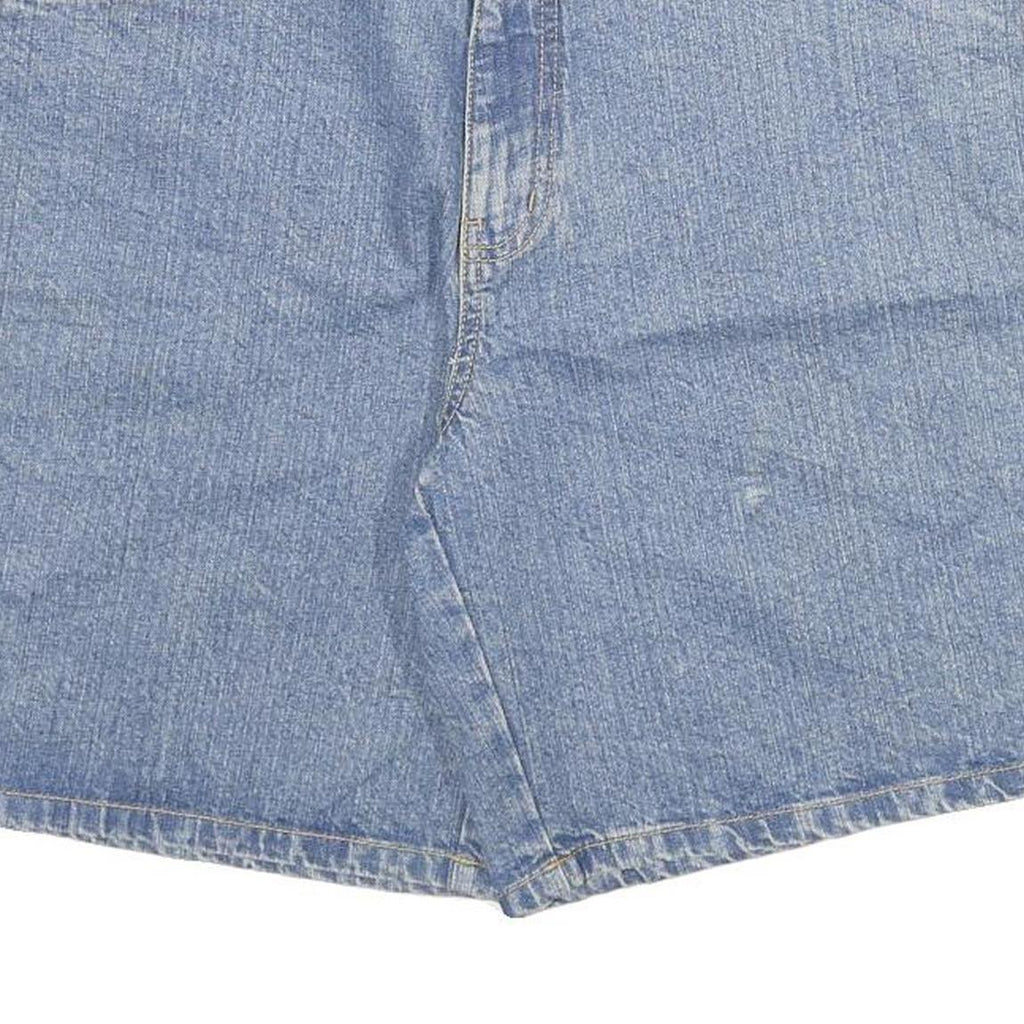 KINGFIELD Mens Denim Blue Casual Shorts XL W34 Cotton Blend Relaxed Fit