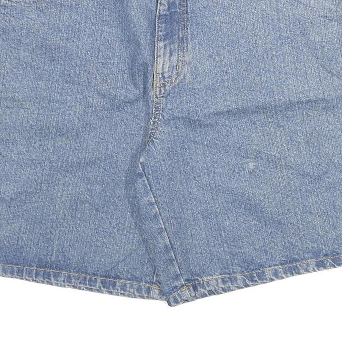 KINGFIELD Mens Denim Blue Casual Shorts XL W34 Cotton Blend Relaxed Fit
