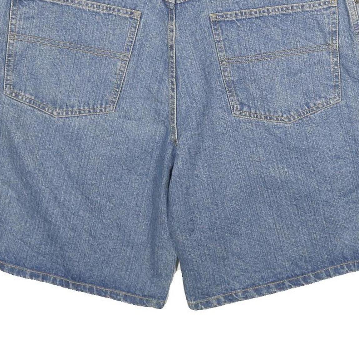 KINGFIELD Mens Denim Blue Casual Shorts XL W34 Cotton Blend Relaxed Fit