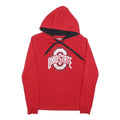 CAMPUS CLASSICS Womens Red Ohio State Hoodie S Cotton Blend Pullover Hooded