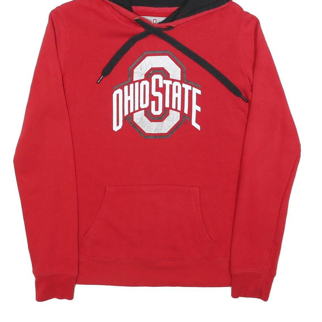 CAMPUS CLASSICS Womens Red Ohio State Hoodie S Cotton Blend Pullover Hooded