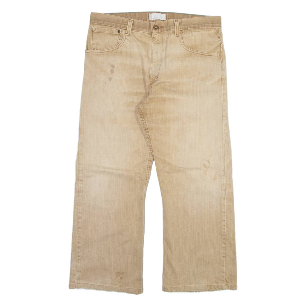 LEVI'S Silver Tab Mens Trousers Beige Regular Bootcut W34 L26