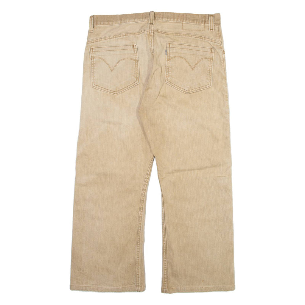 LEVI'S Silver Tab Mens Trousers Beige Regular Bootcut W34 L26