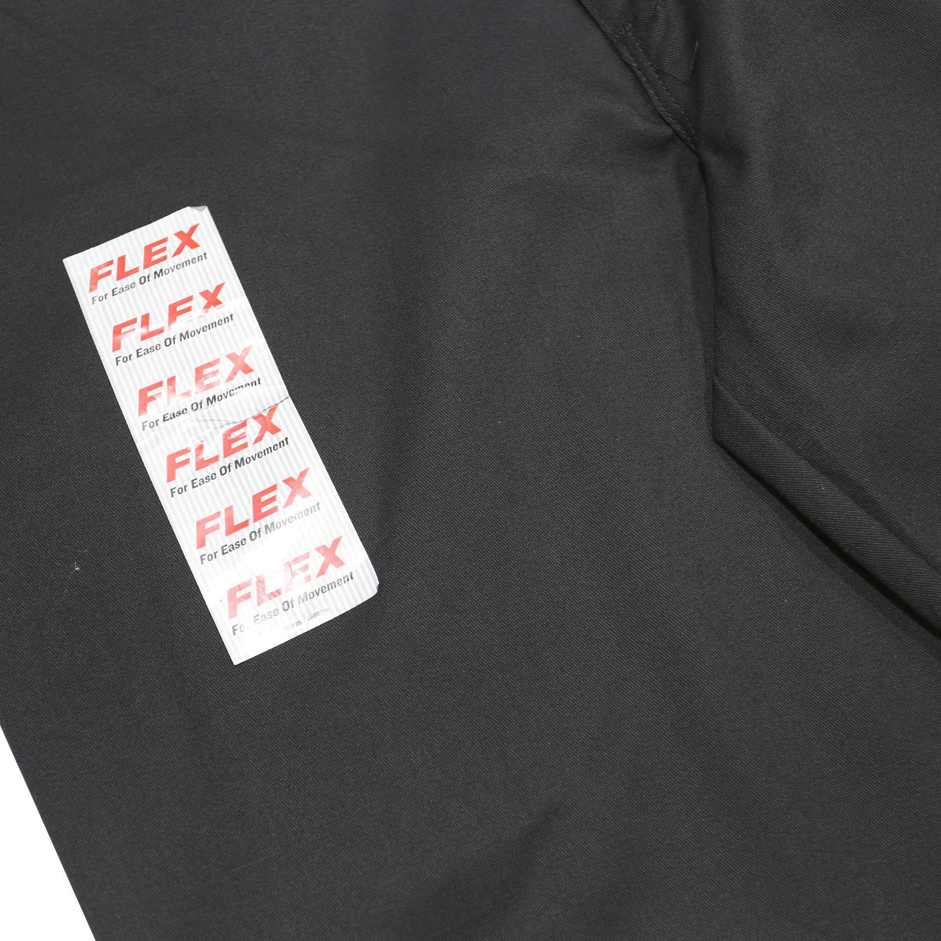 DICKIES Mens Cotton Blend Black Relaxed Straight Trousers W40 L30 Workwear