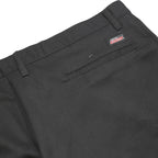 DICKIES Mens Cotton Blend Black Relaxed Straight Trousers W40 L30 Workwear